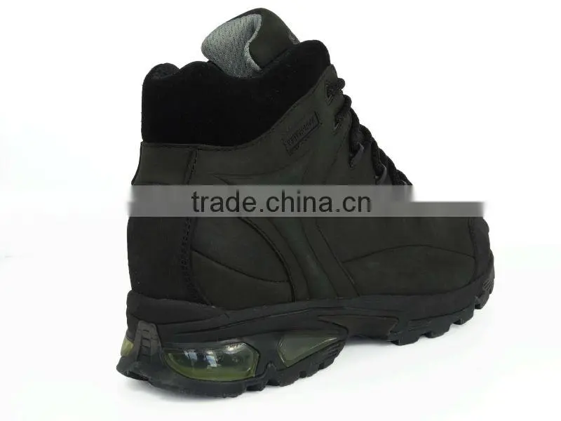 CSA approved Waterproof Black Leather steel toe safety shoes for men