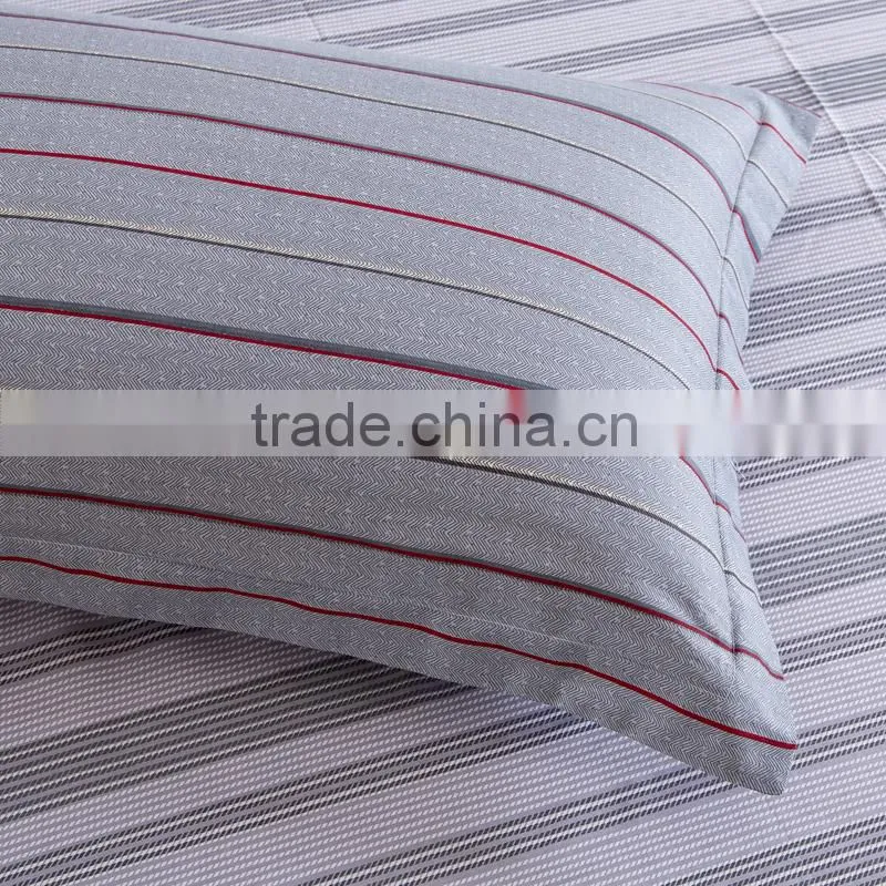 Elegant cotton stripe printed duvet cover China modern bed unique comforter sets