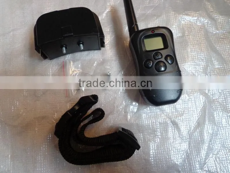 1 for 2 Adjustable Electric Remote Pet Training Collar With LCD Display