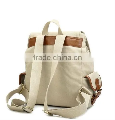 Black vintage fashion canvas backpack