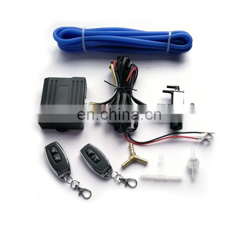 12V solenoid valve exhaust valve remote control controller car exhaust pipe modification valve full set of accessories