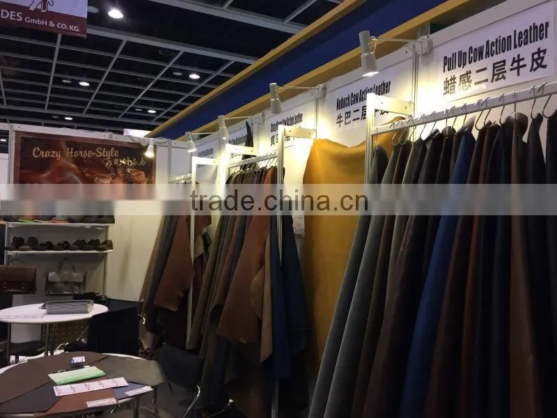 genuine crazy horse leather supplier in China