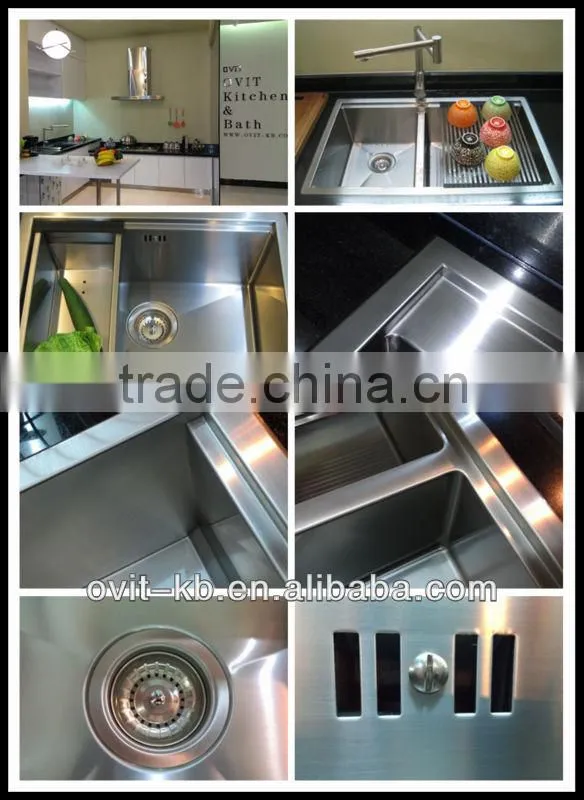 Handmade Sink Stainless Steel kitchen Sink-SUS100A-1
