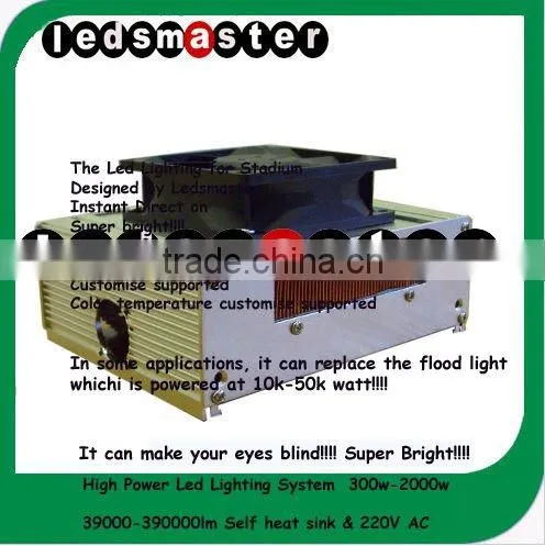 Super bright! 1000W-2000W high lumen led flood light 130000-390000lm