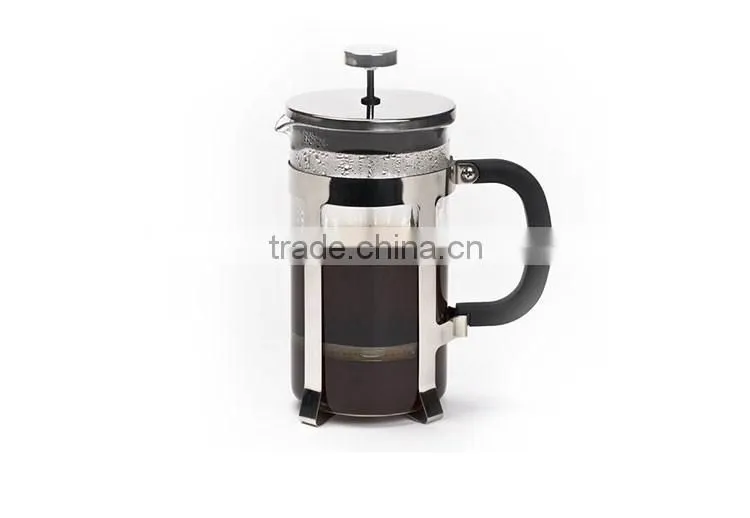 New Coffee Tea Maker with Stainless Steel Plunger High Quality Glass and Stainless Steel