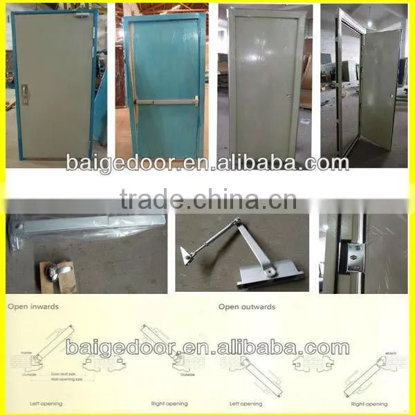 BG-F9035 Tempered Glass Fireplace Interior Door with Fireproof Door Seal