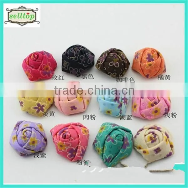 Cheaper hot sale 3.5-4cm fabric flower
