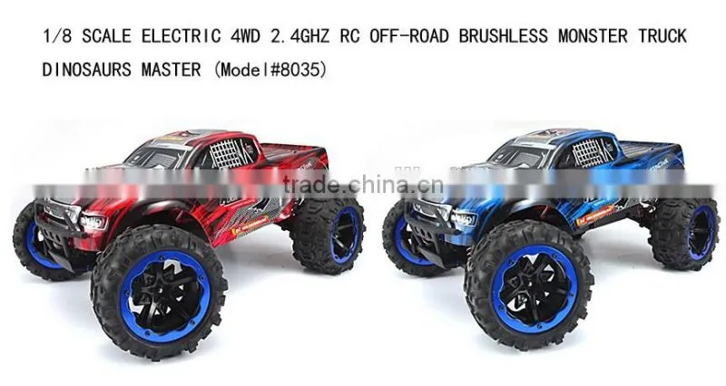 1/8 SCALE 4WD 2.4GHZ remote controle car REMO high speed cars for kids