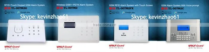 New Wireless home GSM fire alarm system with RFID card and app control (YL-007M2G)