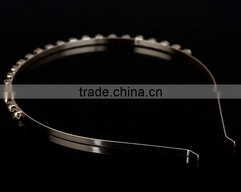 Fashion Gold Plated Spiring Metal Women Hairbands Hair Bridal Hair Accessories
