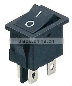 Black on-off square rocker switching power module t85