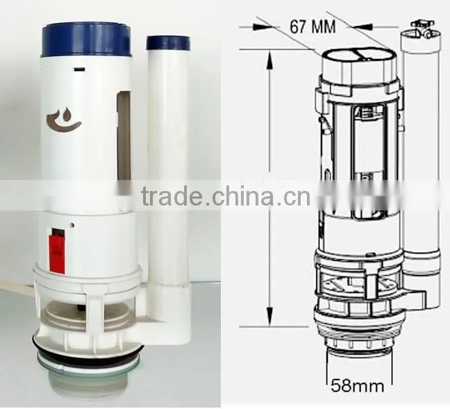 Sanitary ware plastic water saving bathroom quality toilet flush
