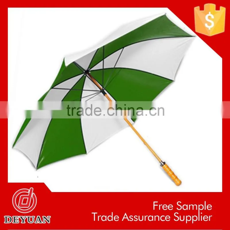 china supplier golf gift 30inch advertising wooden umbrellas