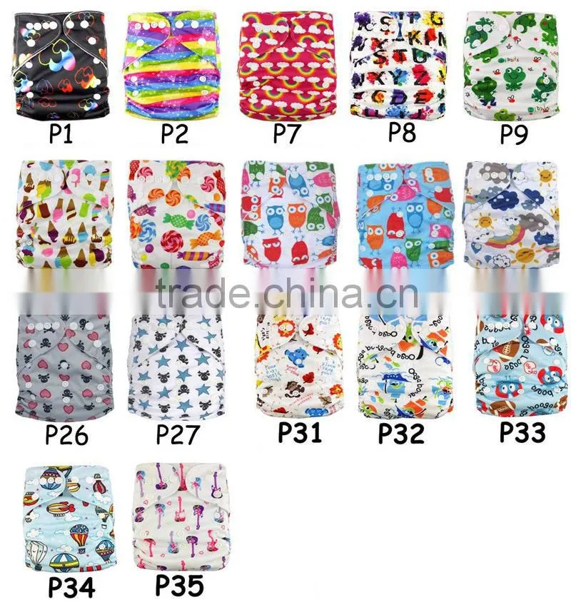 AnAnBaby Affordable Cloth Nappy All In One Kids Diapers Owl designs