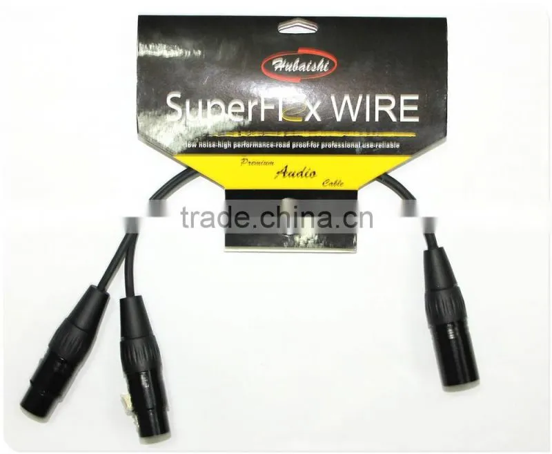XLR Y adaptor ,1 to 2 ,one male to two female, one female to two male