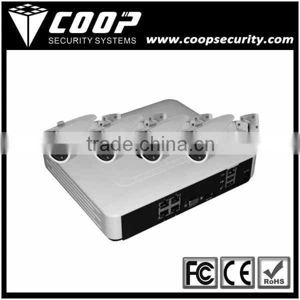 Hisilicon CMOS HD NVR Kits HDMI Onvif Full HD 1080P 8CH POE Network System