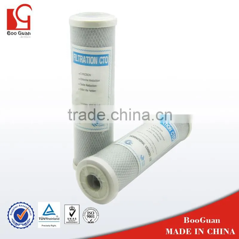 10" 20" Activated Carbon Block Filter with Coal Carbon for plating and electronics