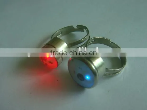 Customized design LED light blinking finger rings for party