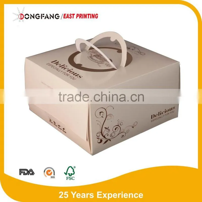 PE coated cake paper box
