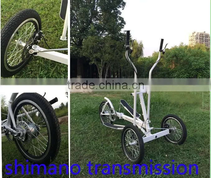 (160408)Outdoor equipment exercise foldable three wheels fitness elliptical bike