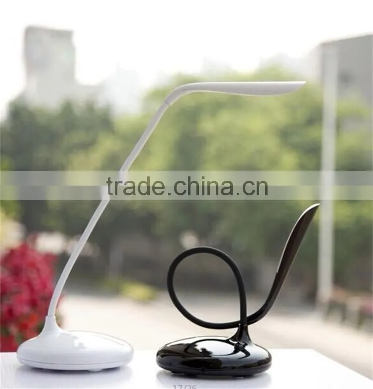 JK853 Gooseneck battery led table lamp, rechargeable led desk lamp usb charging