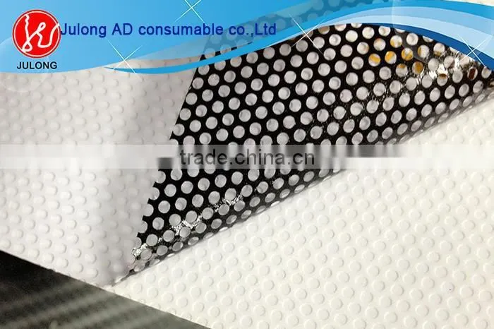 Multifunctional Perforated one way vision 160g one way vision window screen perforated vinyl customized size
