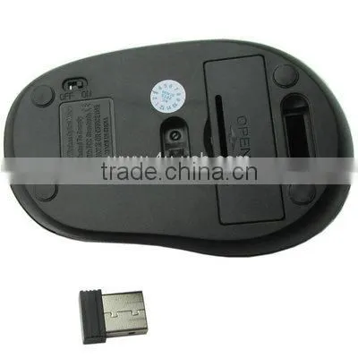 2.4GHz Wireless Optical Mouse with USB Receiver, Plug and Play