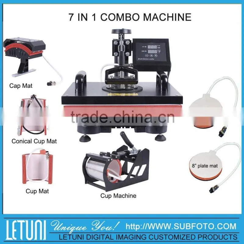 7 in 1 Combo Heat Press Transfer Machine