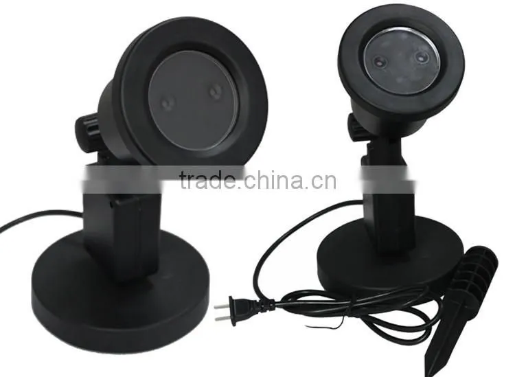 Black Static and Dynamic 110-265V Laser Lawn projector night light