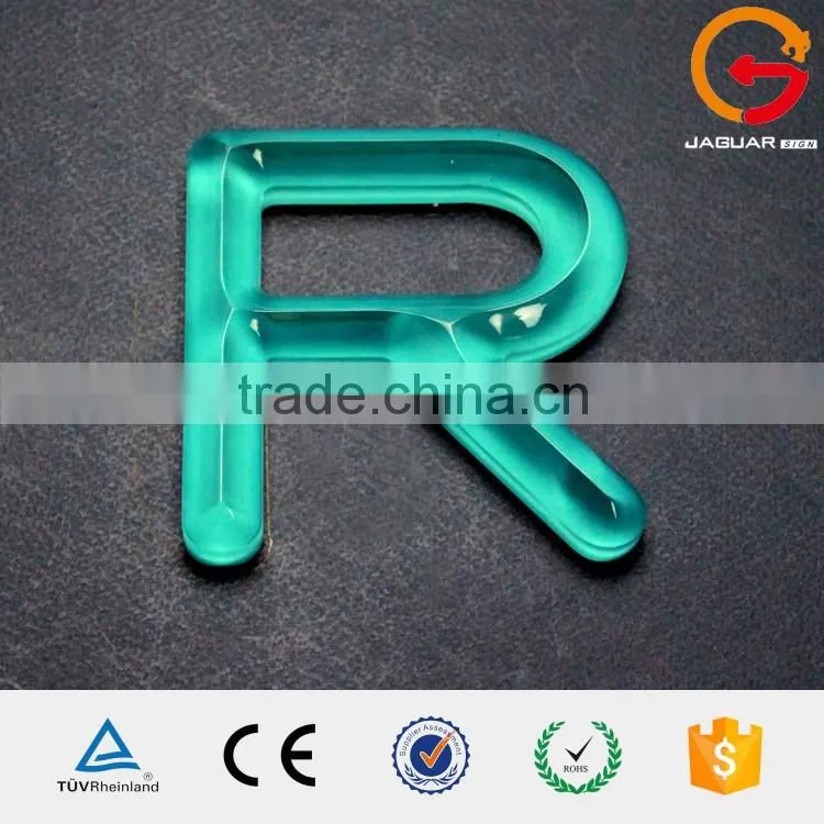 Transparency waterproof acrylic sign letters clear effect alphabetical 3d letters