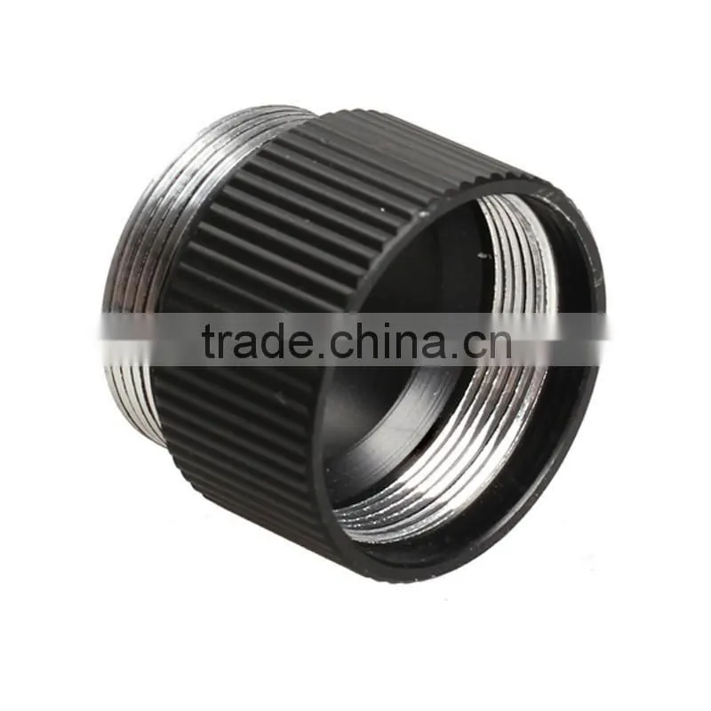 Black Extension Flashlight Tube Joint Adapter Flashlight Extender for Flashlight 18650