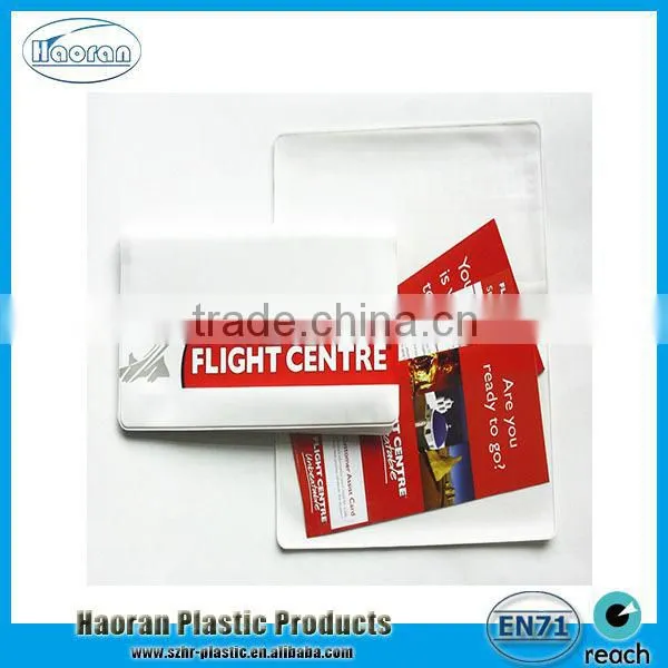 China supply Plastic Vinyl Travel Ticket Wallet Cover OEM