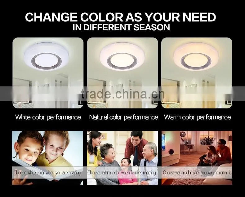 2016 hot sales led flush mount ceiling light small round 5 years gurantee 24 to 48W