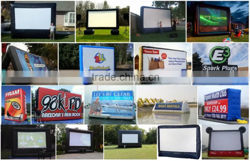 High quality outdoor air screen waterproof projector screen inflatable projector screens