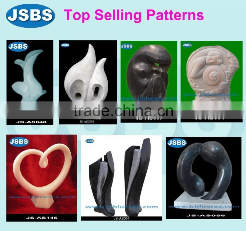 ornament marble carved abstract female sculpture