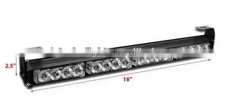 18" LED Traffic Advisor 7 Modes Emergency Hazard Strobe Light Bar