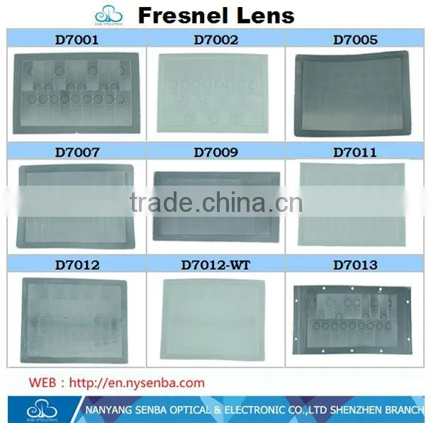 Plane HDPE 64*15mm Optical Fresnel lens