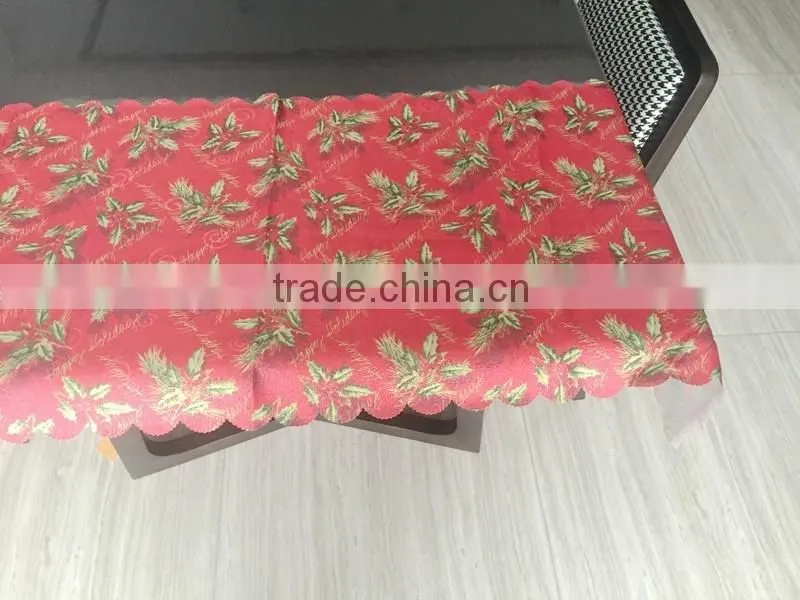 TB009 flowers polyester table cloth