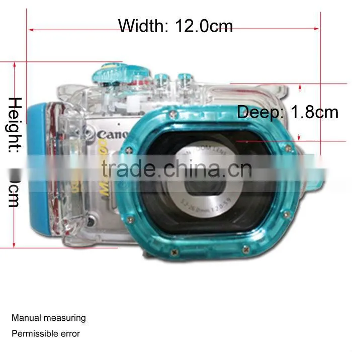 underwater 40M waterproof camera case for Conon S100