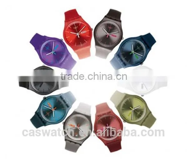 Promotion chepa colorful plastic watch