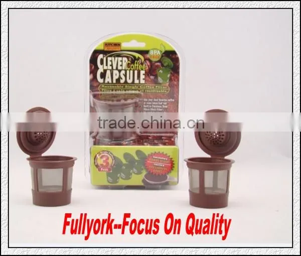 Clever Coffee Capsule Cafe Cup As Seen On TV Reusable Single Cup Coffee Filter Pods