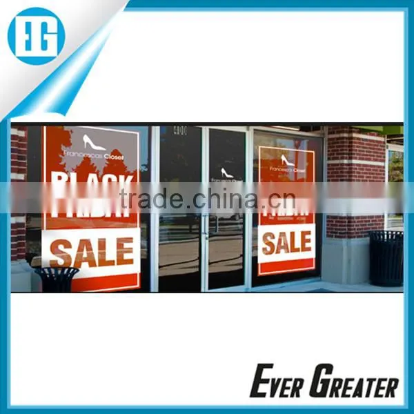 Custom static clear cling vinyl sticker, DIE CUT clear WINDOW STICKER custom car bumper sticker