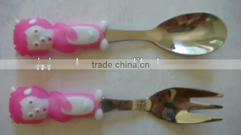 high class children cutlery set with PP handle
