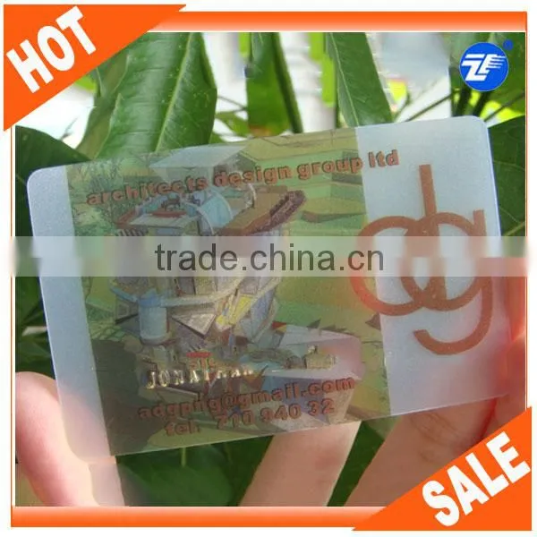 Cr80 30mil pvc blank clear card for UV printer