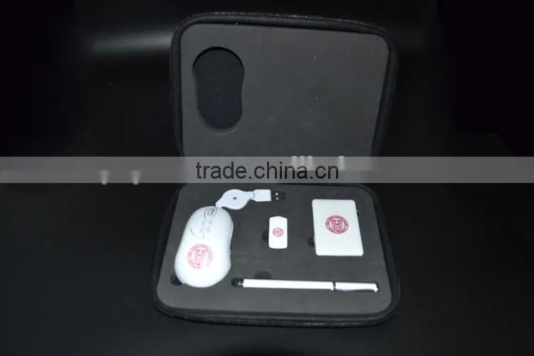 Customs USB Travel sets for business travel/coorperate gifts(mouse +usb disk +card dreader +pen)