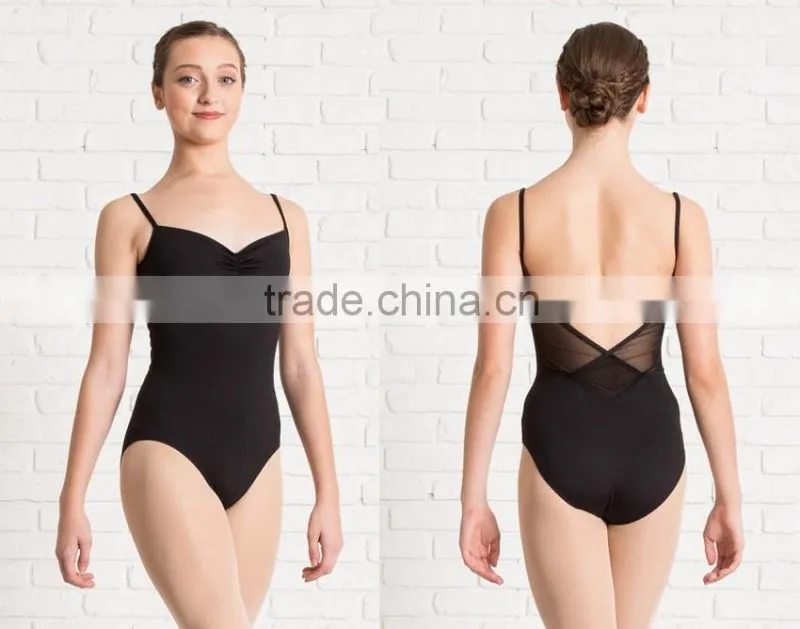 Girls Mesh high cut Camisole sexy ballet leotards