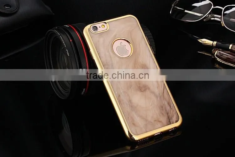 Slim Soft Granite Marble Grain TPU Silicon Back Case Cover For iPhone 6 6s Plus