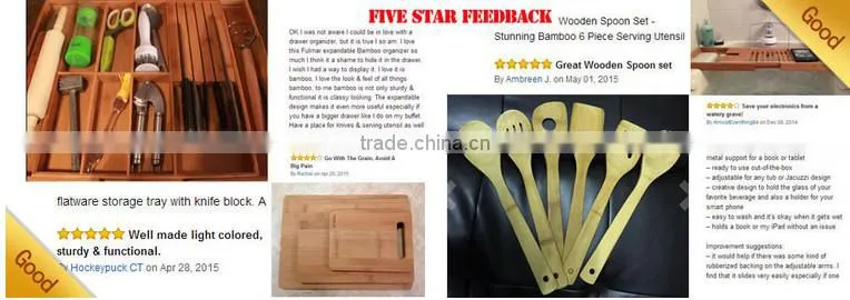 Bamboo Rolling Pin for Baking Dough Homex-BSCI Factory