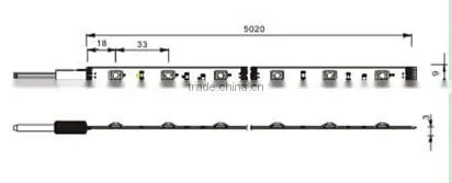 IP65 5050 150 leds warm white led strip light CE ROHS