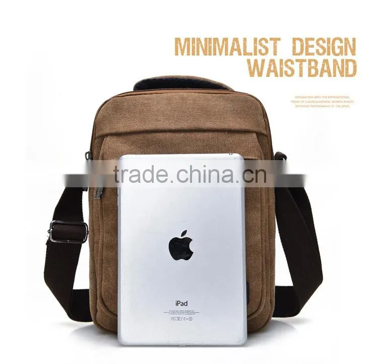 Men's Vintage Canvas bags School Shoulder Bag messenger Bag